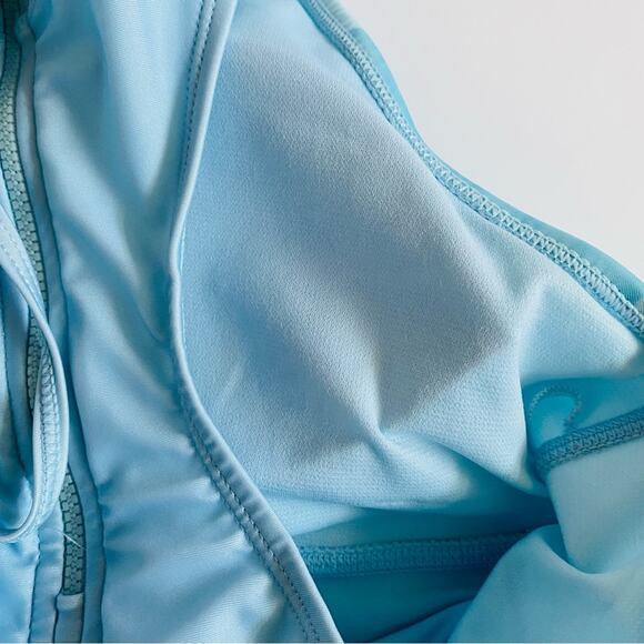 Kyodan | Blue Glass Longline Mock Neck Bikini Watercolor Flower NWT L - Picture 10 of 13